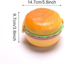 Burger Shape Leak Proof Lunch Box For Kids With Compartments Fun And Fresh Design