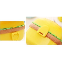 Burger Shape Leak Proof Lunch Box For Kids With Compartments Fun And Fresh Design