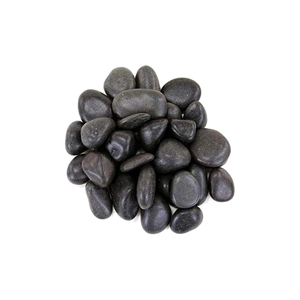 Natural Decorative Stones Pebbles, Pack Perfect For Crafts, Table Decoration, Vase Fillers, Garden, Weddings, Rocks, And Aquariums, Black, 300 G
