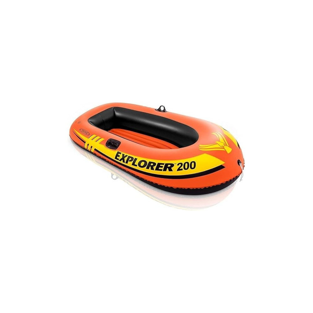 Intex Explorer 200, 2-Person Inflatable Boat, Orange, 58330Ep, 73 x 37 x 16 Inch