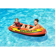Intex Explorer 200, 2-Person Inflatable Boat, Orange, 58330Ep, 73 x 37 x 16 Inch