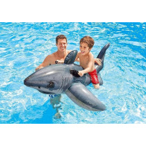 Intex Ride-On Inflatable Pool Float, For Ages 3 And Up, Grey