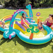Intex Dino Slide And Pool For Kids, Multi-Colour, 57135