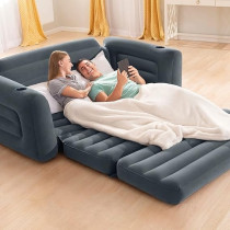 Intex 66552 Schlafsofa 203 x 224 x 66 cm, Black