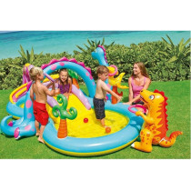 Intex Dinoland Play Center Slide And Pool, Multi-Colour, 57135