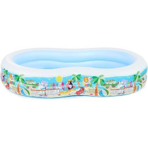 Intex Swim Center Inflatable Paradise Seaside Swimming Pool, 56490, Multicolour