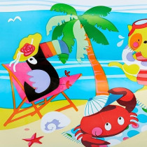 Intex Swim Center Inflatable Paradise Seaside Swimming Pool, 56490, Multicolour