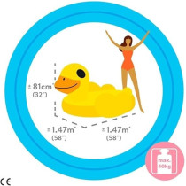 Intex Inflatable Duck Ride-On, Yellow, 57556, Large