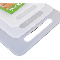 Cutting Board, Durable BPA-Free Plastic Chopping Boards For Kitchen, 3 Pieces, White