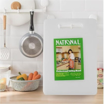 Cutting Board, Durable BPA-Free Plastic Chopping Boards For Kitchen, 3 Pieces, White