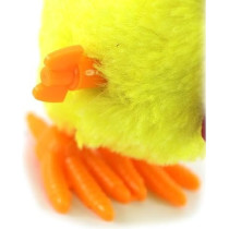 Rooster Yellow Wind Up Jumping Chicken Plush Toy Fun Novelty Toy For Party Favors