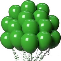 Latex Helium Standard Balloons Pack Of 40 Pieces, Green