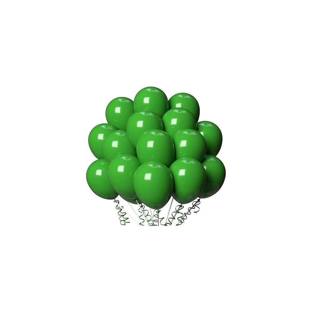 Latex Helium Standard Balloons Pack Of 40 Pieces, Green