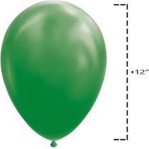 Latex Helium Standard Balloons Pack Of 40 Pieces, Green