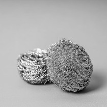 RoyalFord Royalbright Heavy Duty Scourer RF10636 Steel Wool Scrubber for Dishes, Pots and Pans For Kitchen and Bathroom, Silver