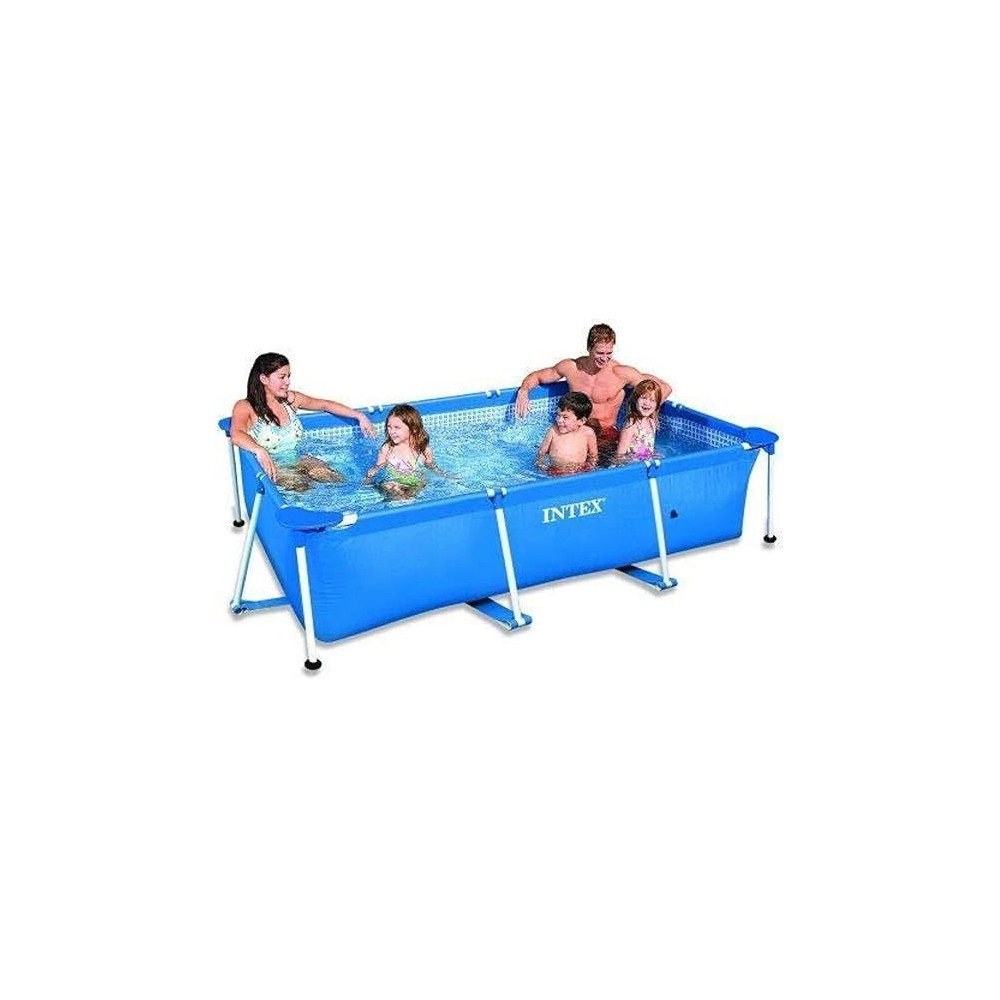 Intex Rectangle Angular Frame Pool, 86 x 59 x 23, 28270, Blue