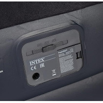 Intex Airbed Inflatable Double Mattress With Bulit in Electric Pump,152 x 203 x 42 cm, 64124, Black, 64124