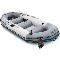 Intex Mariner 4 Rigid Inflatable Boat Set, 68376, Gray