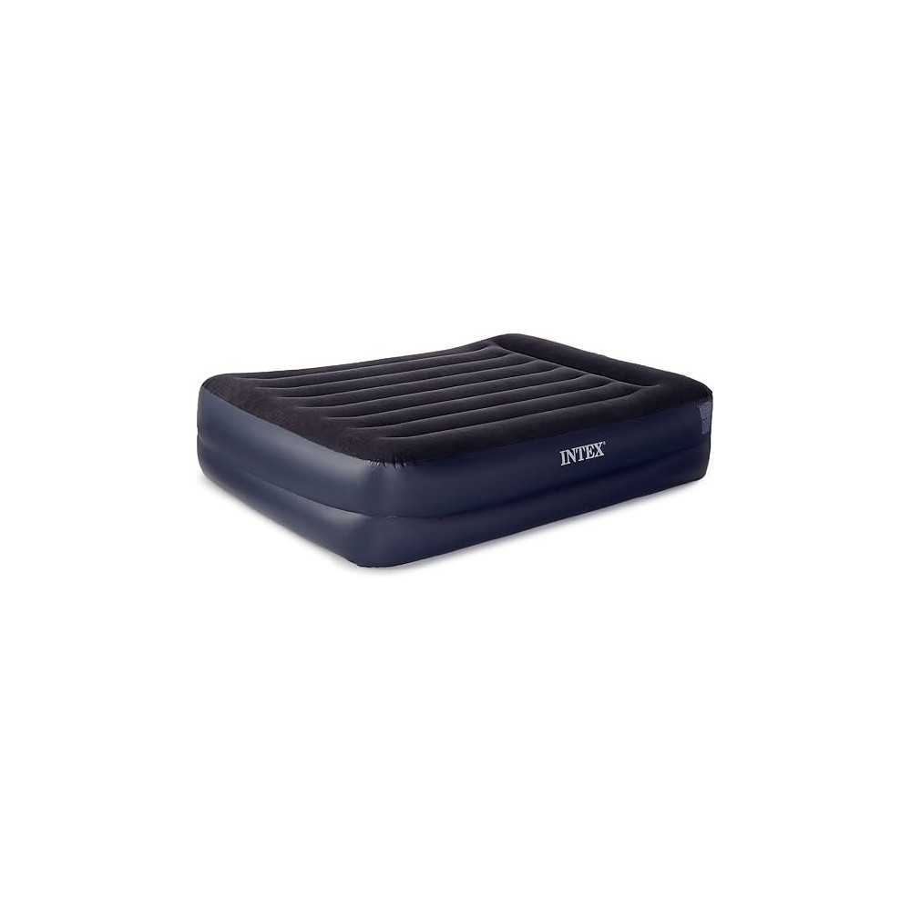 Intex Pillow Dura-Beam Series Rest Raised Airbed With Internal Pump, Black