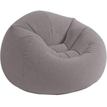 Intex 68579 Inflatable Beanless Bag Air Chair, Gray, 1.07m x 1.04m x 69cm