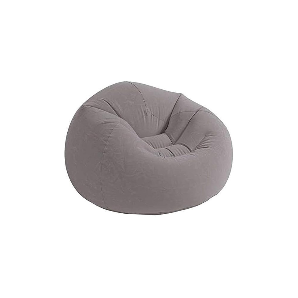 Intex 68579 Inflatable Beanless Bag Air Chair, Gray, 1.07m x 1.04m x 69cm
