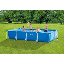 Intex Rectangular Frame Pool Set, 4.5 m x 2.2 m x 0.84 m, Blue