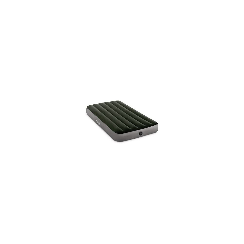 Intex Twin DURA-Beam Prestige Downy AIRBED, Grey
