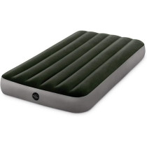 Intex Twin DURA-Beam Prestige Downy AIRBED, Grey