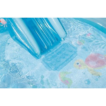 Intex Under The Sea Inflatable Kiddie Pool Inflatable Kids Pool with Water Sprayer and Slide Splash Pad, 122 x 76 x 28, Ages 3+, Blue