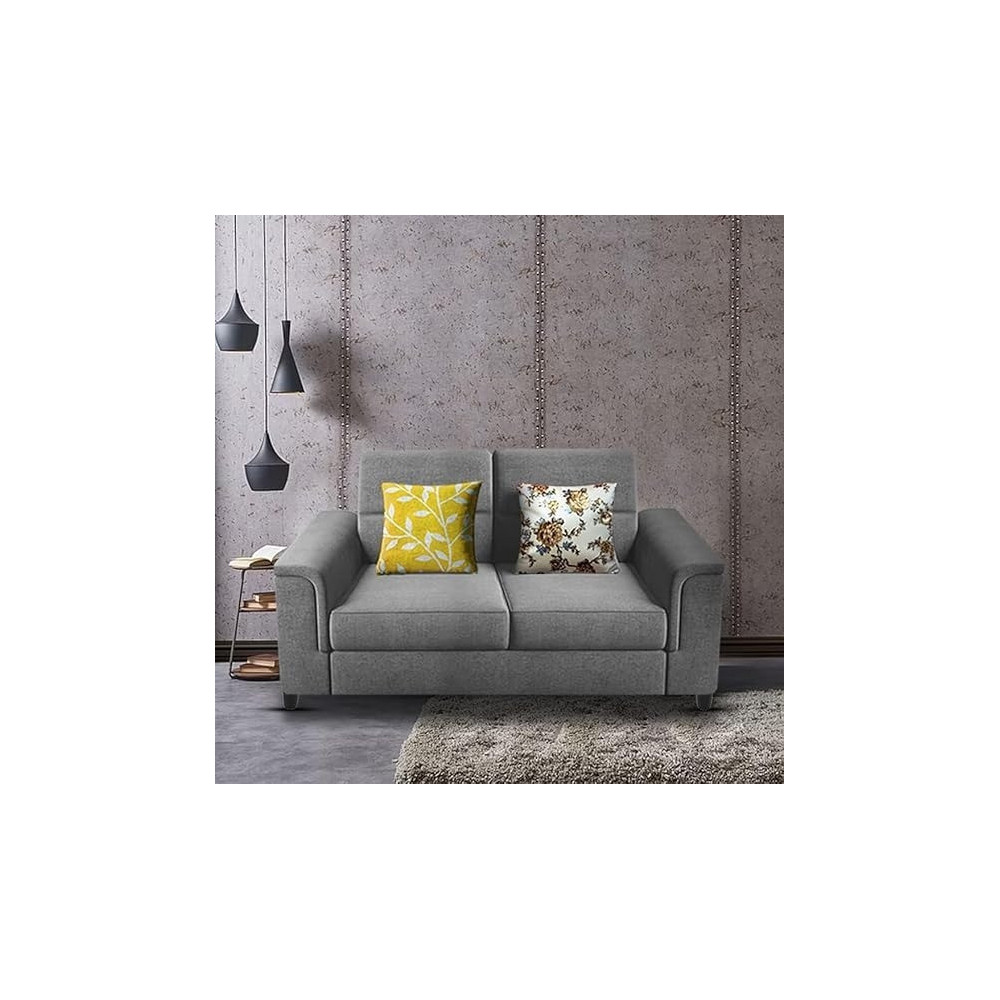 Raj Furniture 2 Seater Sofa Set for Living Room, Grey