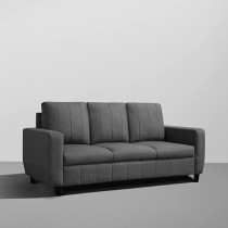 Raj Furniture Modern Fabric Sofa, 3 Seater, Stone Grey