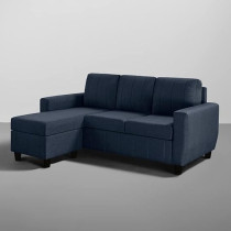 Raj Furniture Modern Fabric Sofa (Interchangeable Sectional Sofa, Ocean Blue)