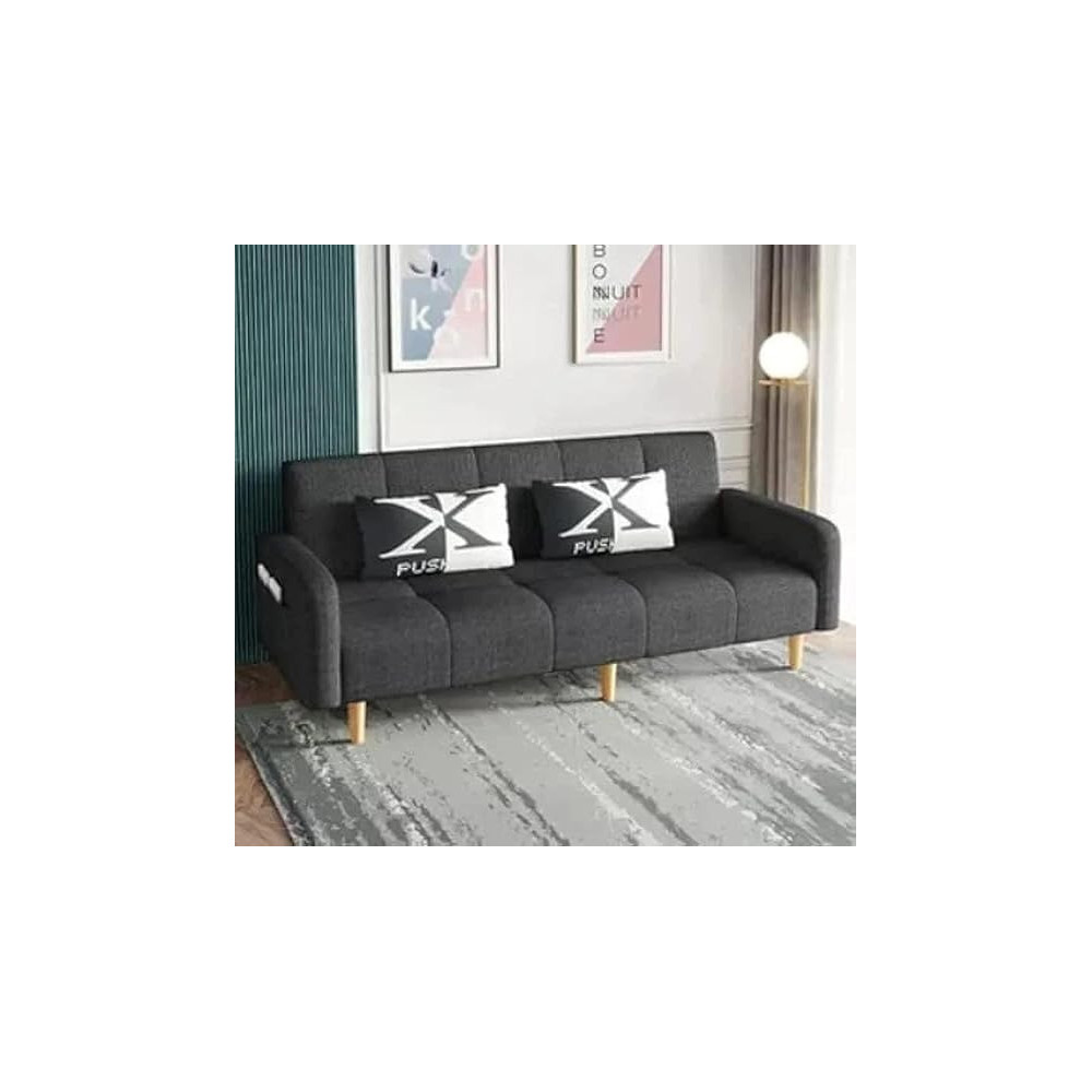 Raj Furniture Light Fabric Sectional Sofa, Grey