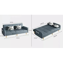 Raj Furniture Light Fabric Sectional Sofa, Grey