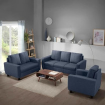 Raj Furniture Modern Fabric Sofa, 3+2+1 Seater, Ocean Blue