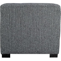 MJL Furniture Designs Upholstered Cubed/Square Olivia Series Ottoman, 17 x 19 x 19 Inch, Charcoal