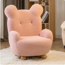 Ripple Furniture Kids Adorable Cartoon Bear Sofa Chair A Cozy And Cute Seating Solution, Pink