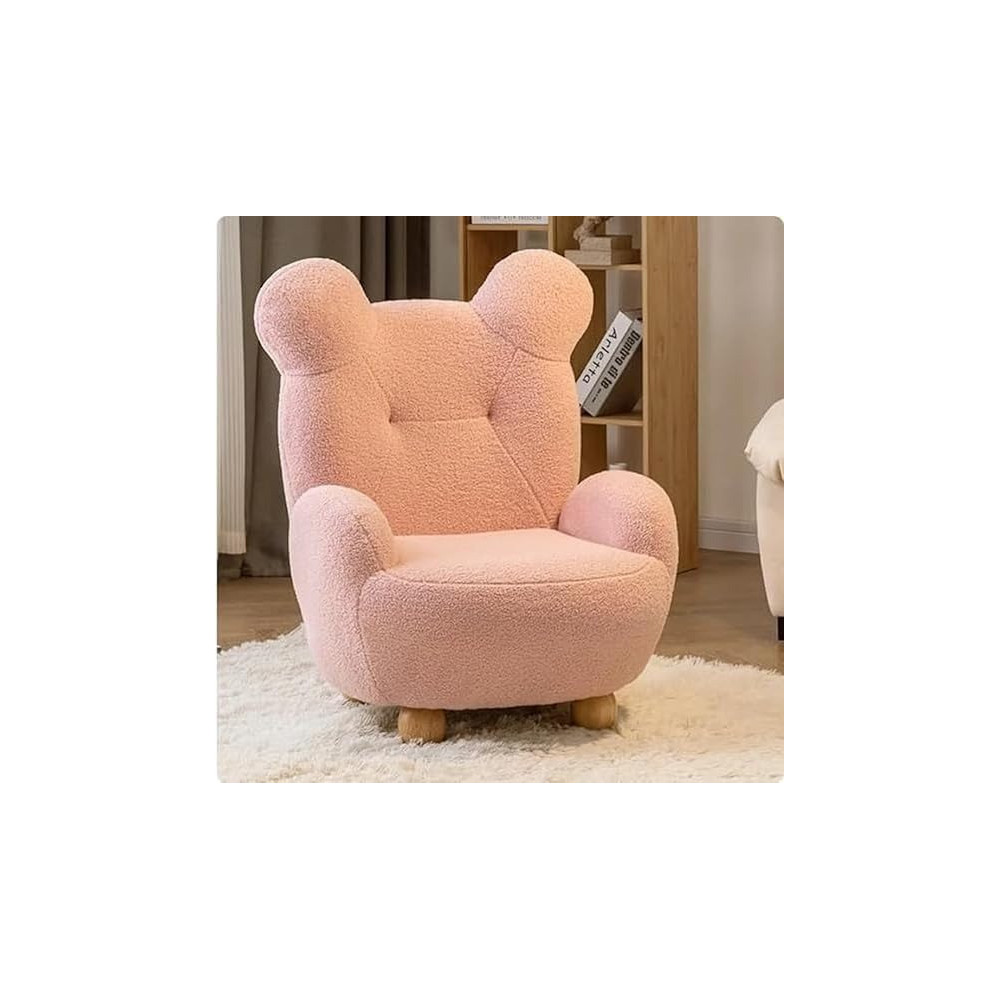 Ripple Furniture Kids Adorable Cartoon Bear Sofa Chair A Cozy And Cute Seating Solution, Pink
