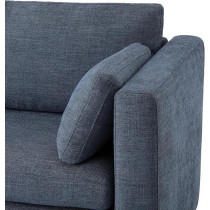 Ripple Furniture Mordern Designn New Elegant Three-Seater Sofa, Blue