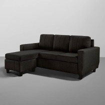 Raj Furniture Modern Fabric Sofa Interchangeable Sectional Sofa, Woody Brown