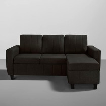 Raj Furniture Modern Fabric Sofa Interchangeable Sectional Sofa, Woody Brown