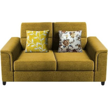 Raj Furniture 2 Seater Sofa Set for Living Room, Yellow