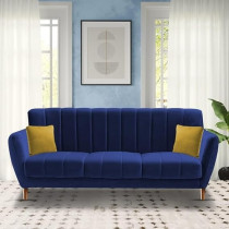 Raj Furniture 3 Seater Sofa Set for Living Room, Blue
