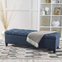 Ripple Furniture Ottoman Seater Sofa With Storage Box, Blue