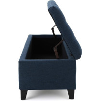 Ripple Furniture Ottoman Seater Sofa With Storage Box, Blue