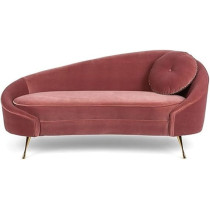 Raj Furniture Recessed Arm Loveseat 165 x 80 x 78 Cm Orange FOS-FUAE-1161-1M