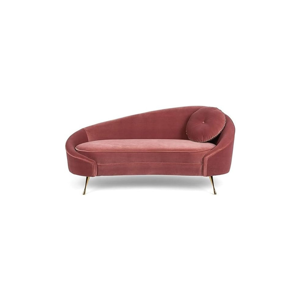 Raj Furniture Recessed Arm Loveseat 165 x 80 x 78 Cm Orange FOS-FUAE-1161-1M