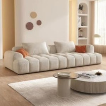 Raj Furniture Bianca Modular Sofa In Corduroy Fabric 320 x 63 x 96 Cm, Multicolor FOS-FUAE-1233-1M