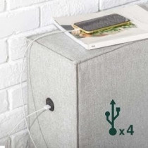 Raj Furniture Cassye Upholstered Bed 45 x 50 x 100 Cm Multicolor FOS-FUAE-1239-1M