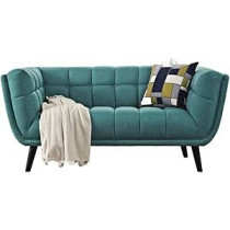 Ripple Furniture Fabric Loveseat 164 x 90 x 75 Cm, Green FOS-FUAE-1266-1M